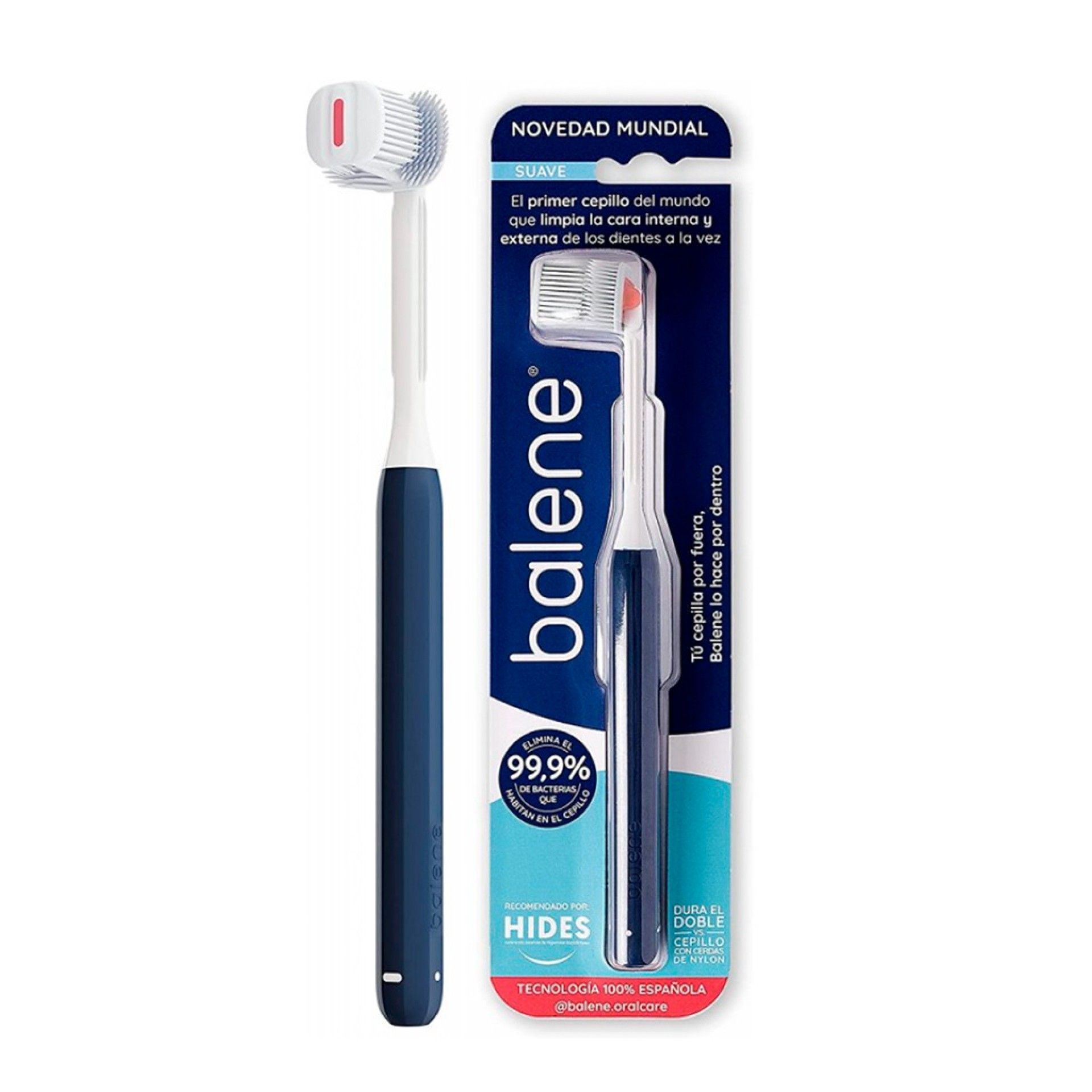 Balene Escova de Dentes Azul Dureza Suave