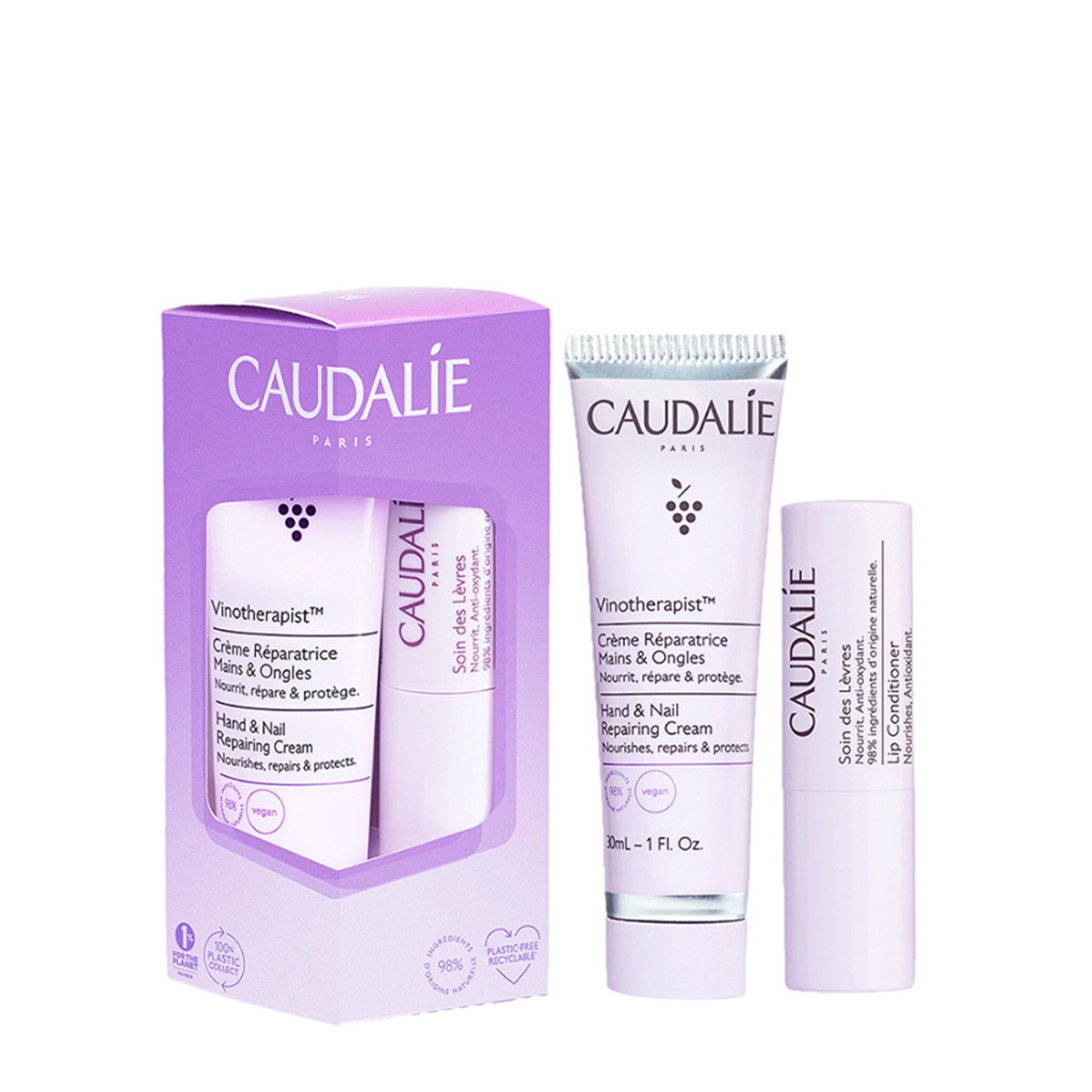 Caudalie Vinotherapist Duo Delicioso Mãos & Lábios Coffret
