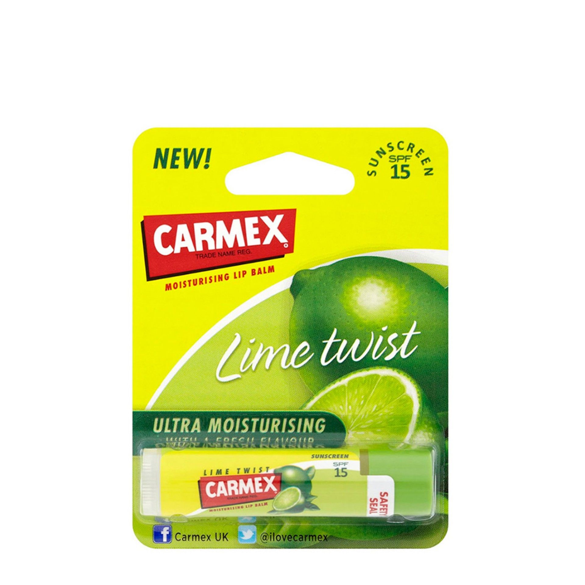 Carmex Stick Hidratante Labial Spf15 Lime