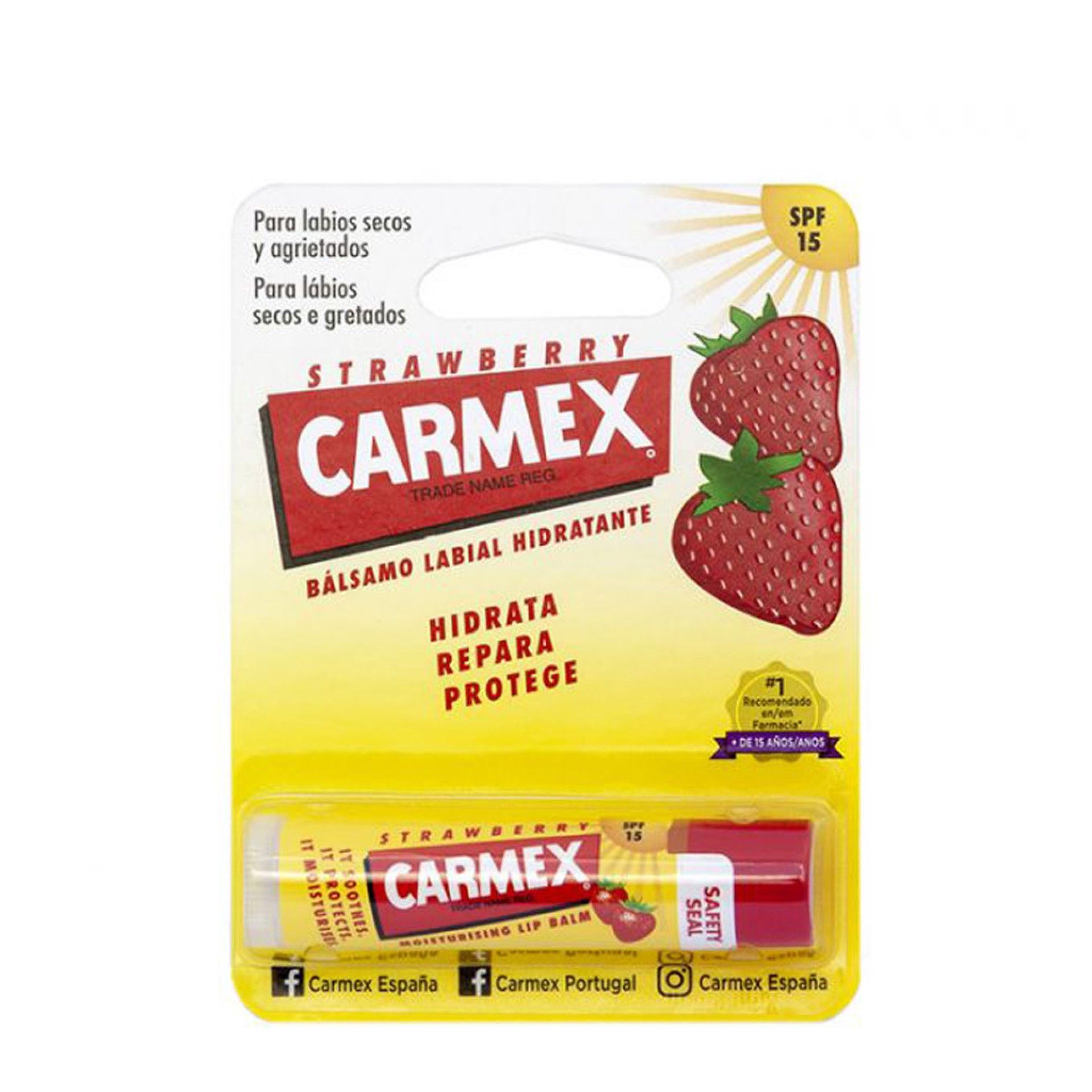 Carmex Stick Labial Morango SPF15
