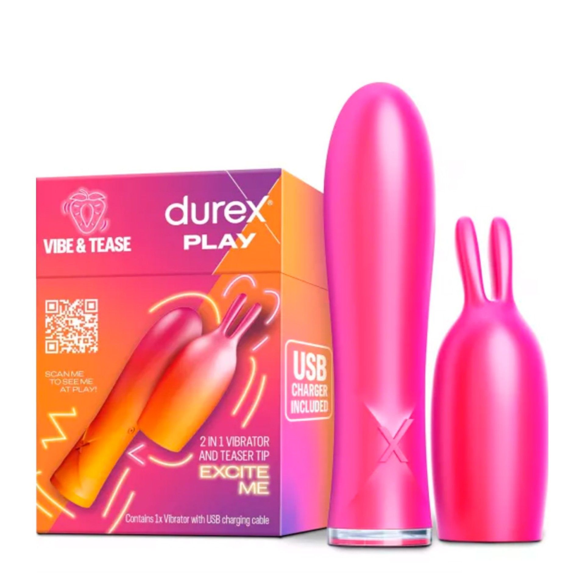 Durex Play Vibe&Tease Vibrador 2 em 1