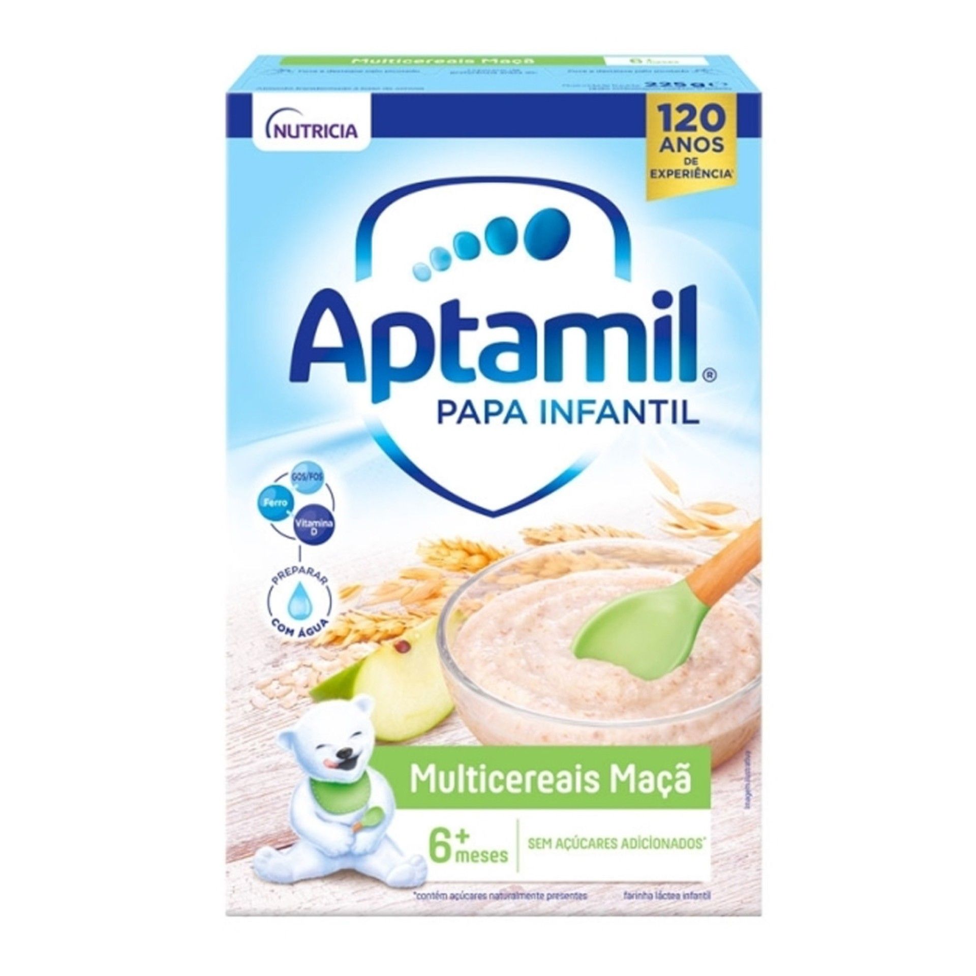 Aptamil Papa Infantil Multicereais Maçã