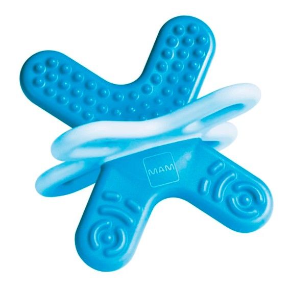 MAM Bite Relax Mini Mordedor Azul com Caixa Fase 2 MAM Bite Relax Mini Mordedor Azul com Caixa Fase 2