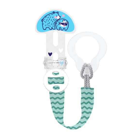 MAM Clip It & Cover Clip Porta Chupeta Azul