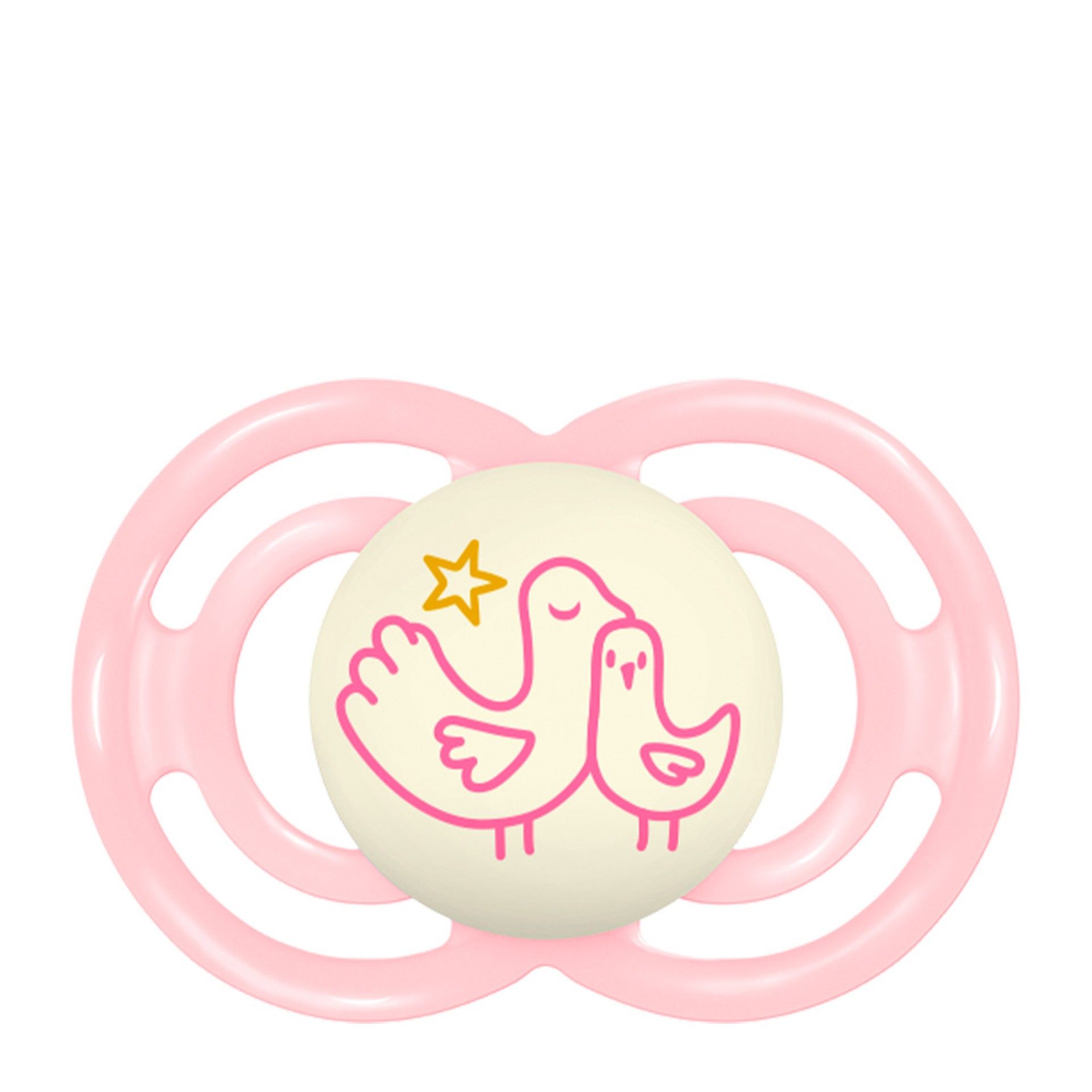 MAM Perfect Night Chupeta Silicone Rosa 6m+