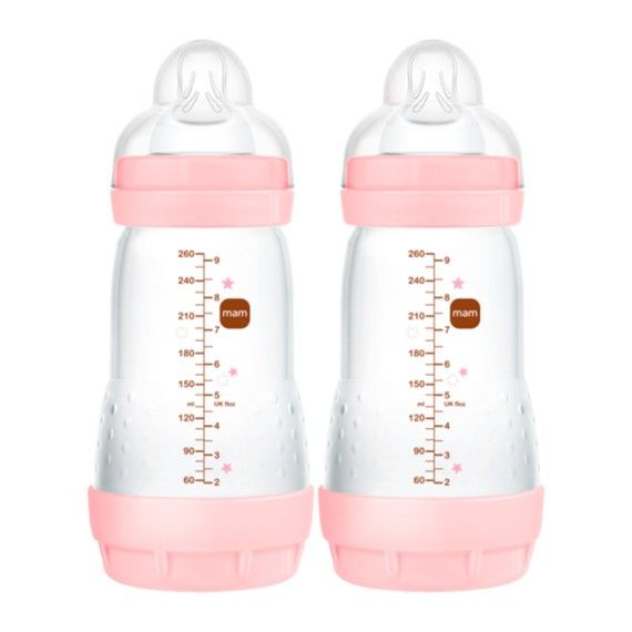 MAM Bibero Anticlica 260 ml Rosa 2m+ 2un