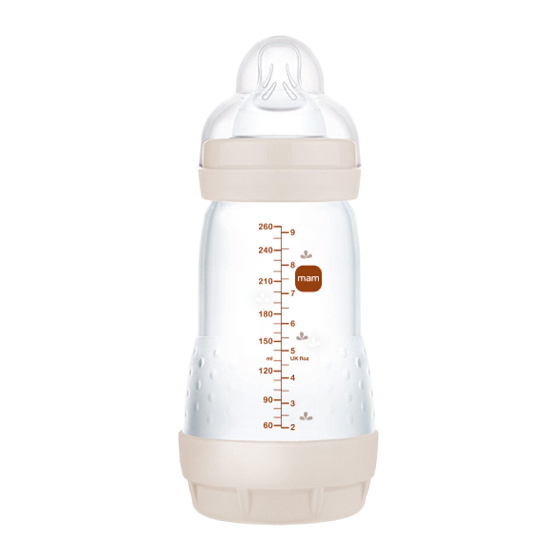 MAM Biberão Anticólica 260 ml Neutro Mate 2m+