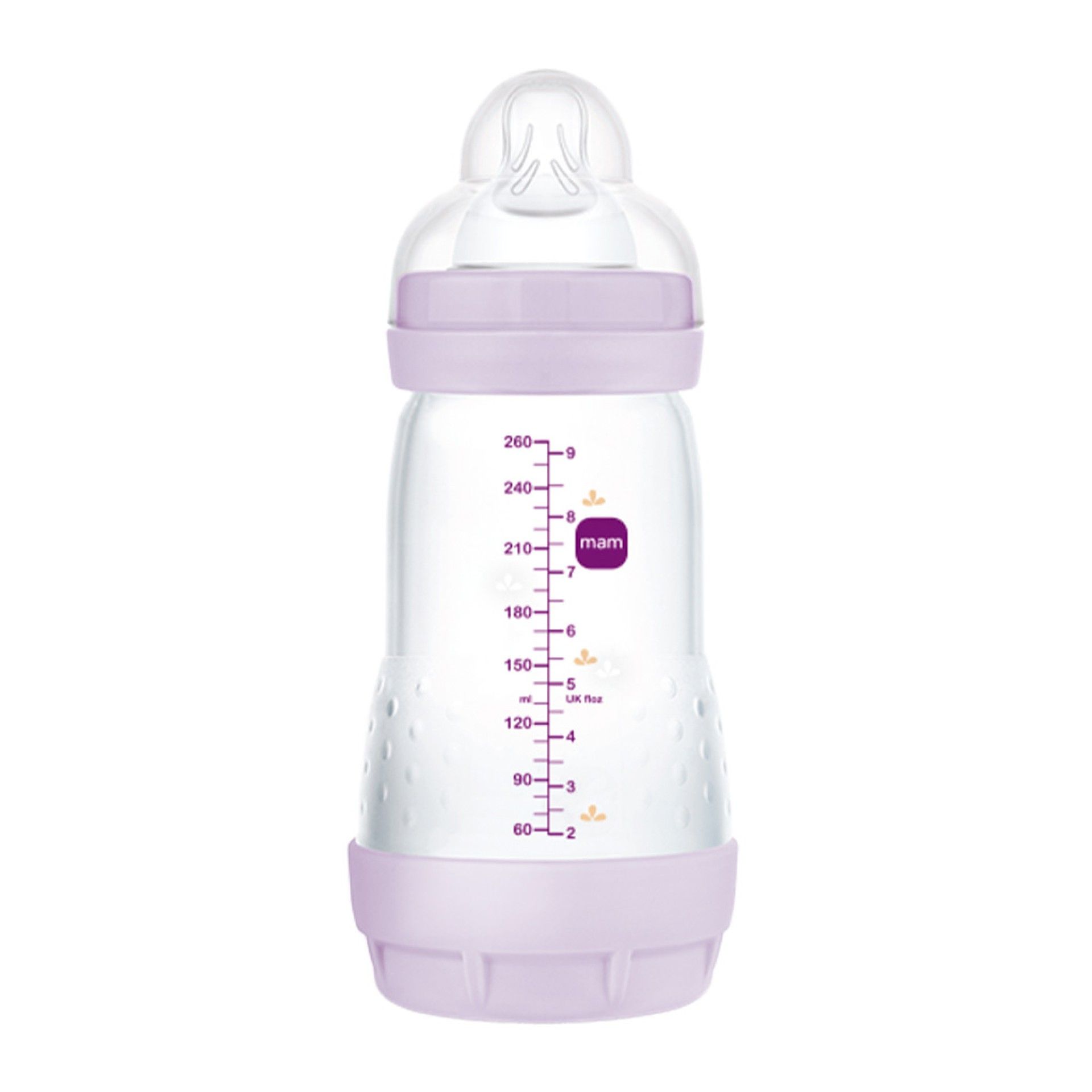 MAM Biberão Anticólica 260 ml Rosa Mate 2m+