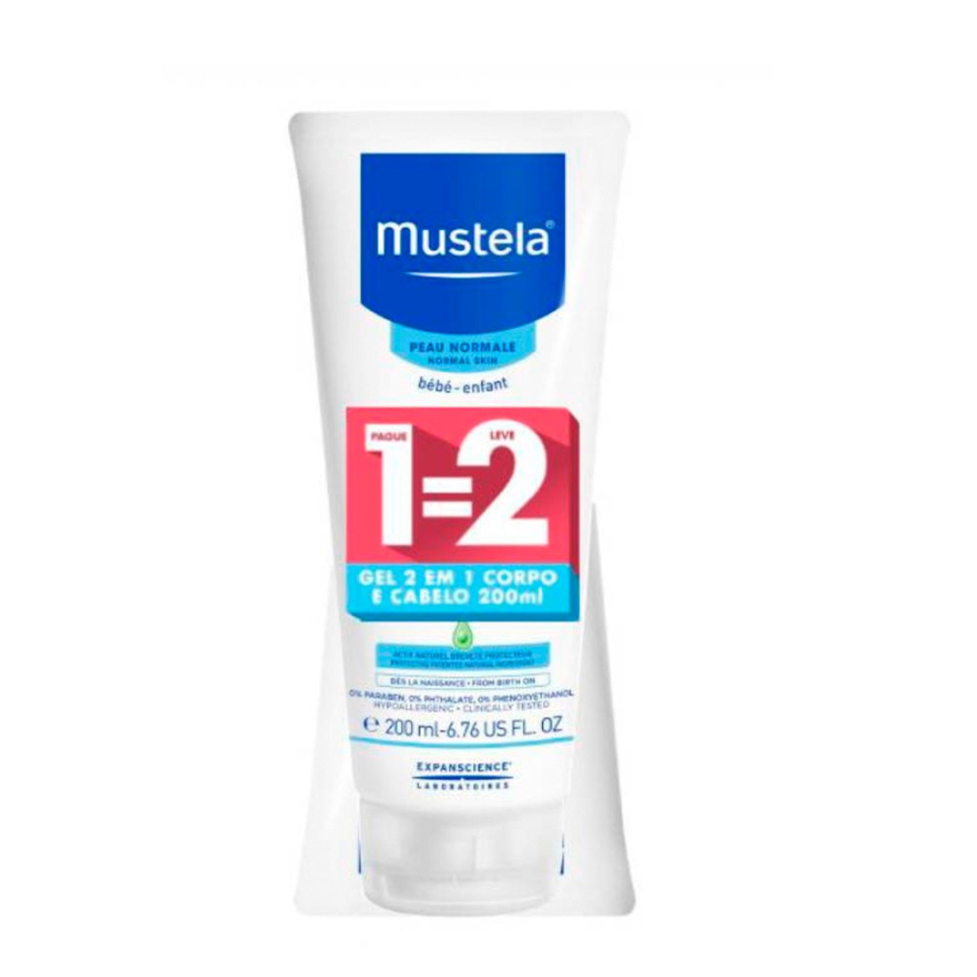 Mustela Bebé Gel de Banho Pele Normal 2em1 DUO OFERTA