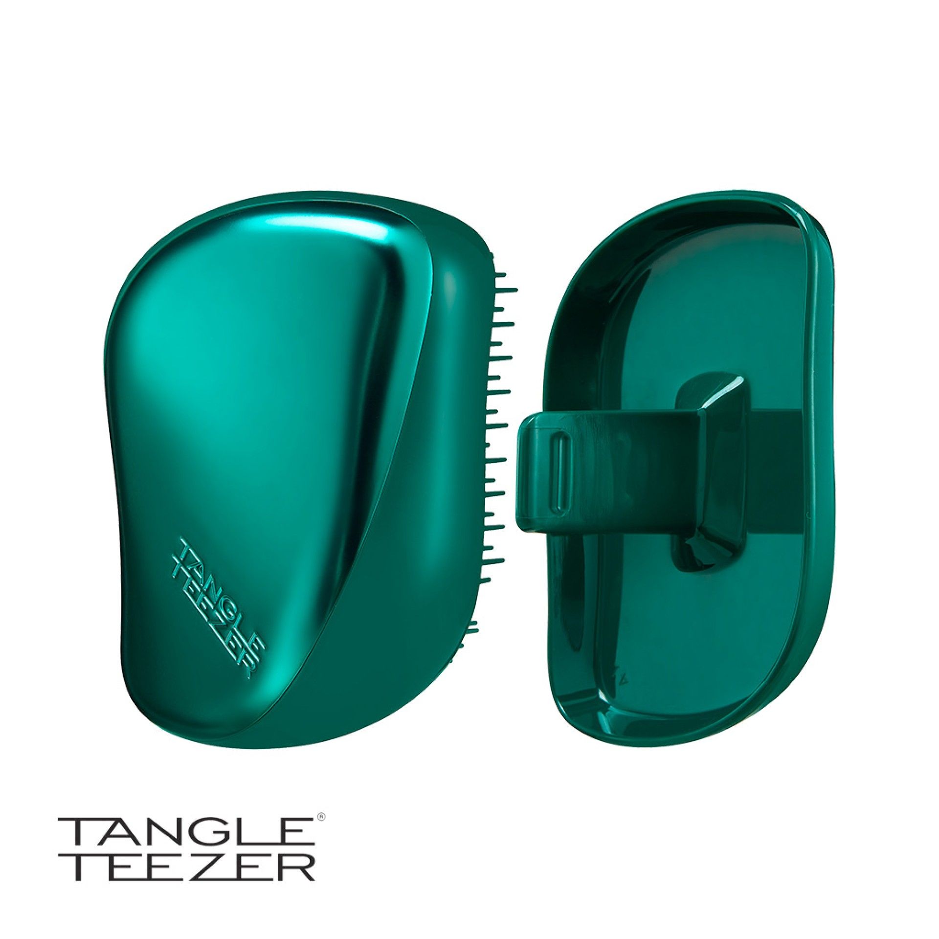 Tangle Teezer Compact Rose Green Jungle