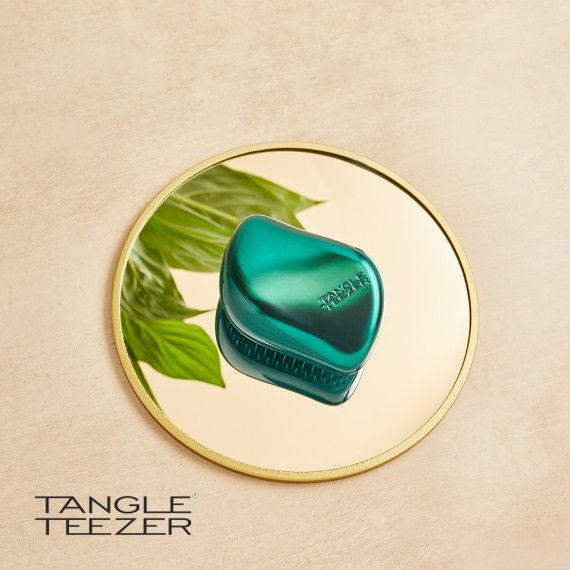 Tangle Teezer Compact Rose Green Jungle
