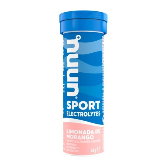 Nuun Sport Pastilhas Efervescentes de Eletrlitos Limonada de Morango