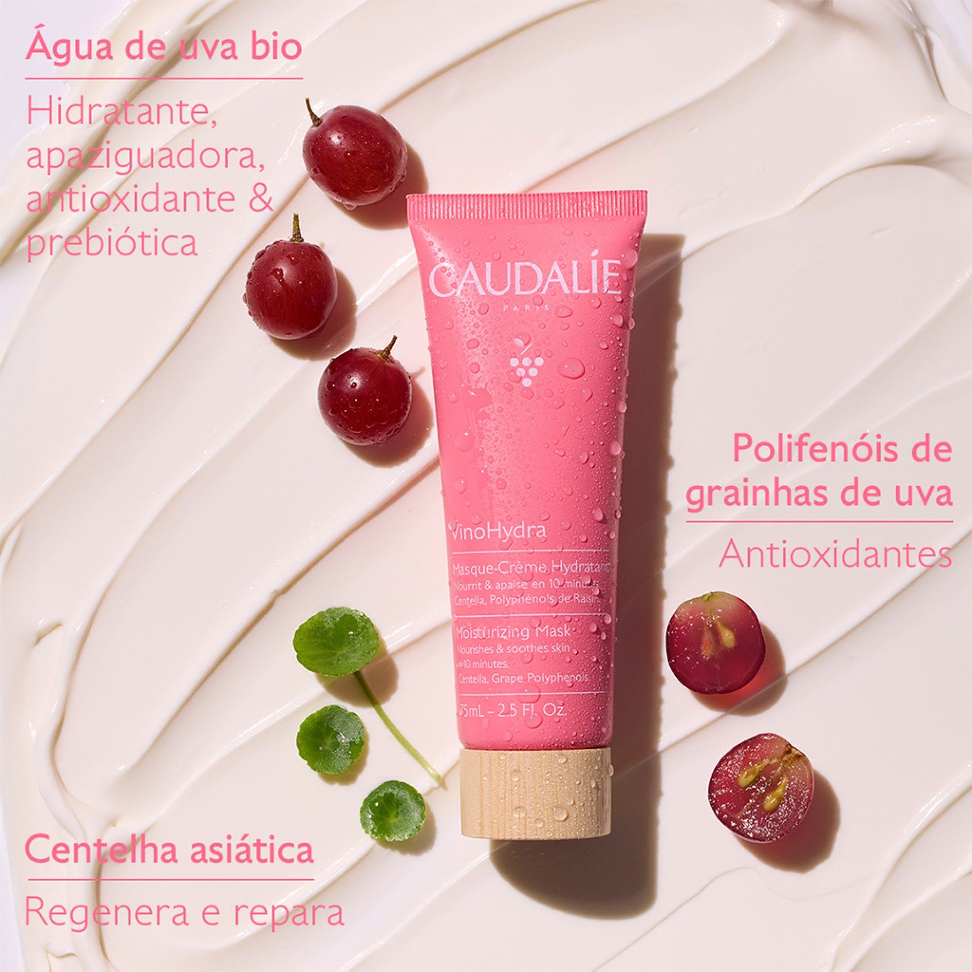Caudalie VinoHydra Máscara-Creme Hidratante
