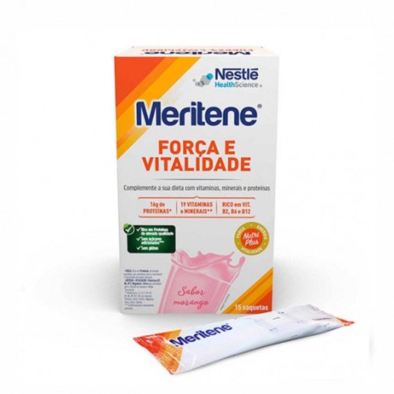 Meritene Fora e Vitalidade Morango 15 Saquetas