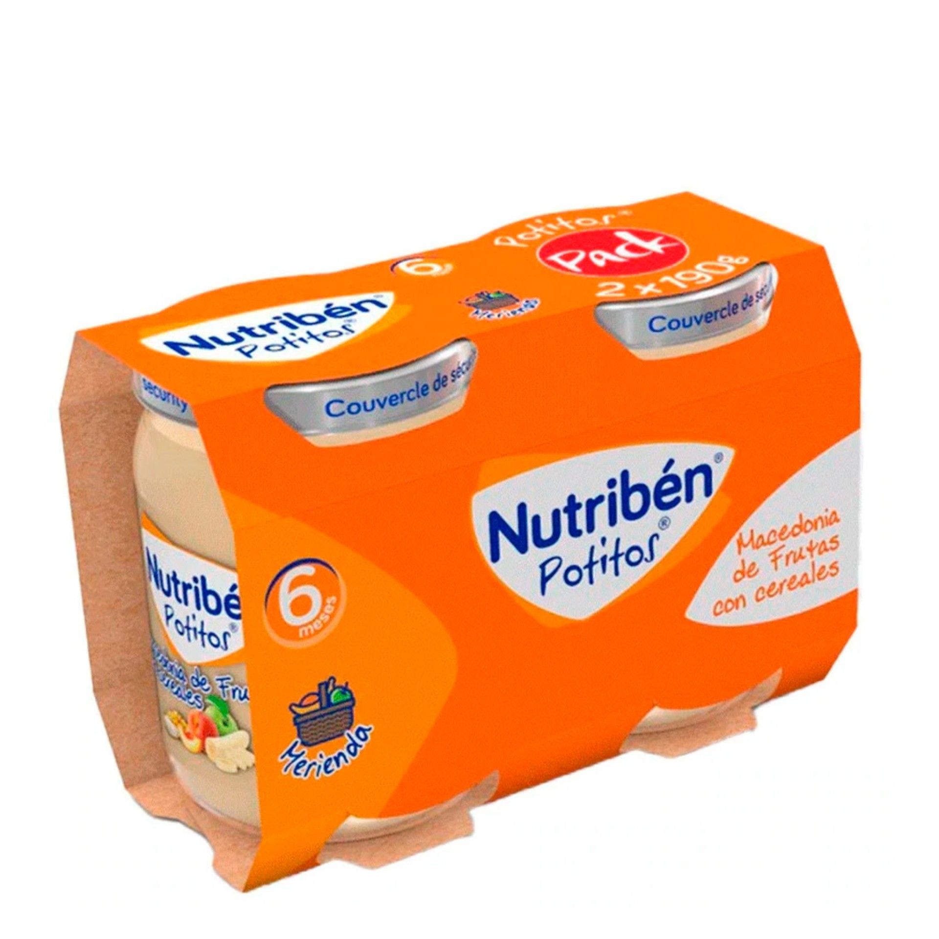 Nutribén Boião 6 Frutas com Cereais Pack