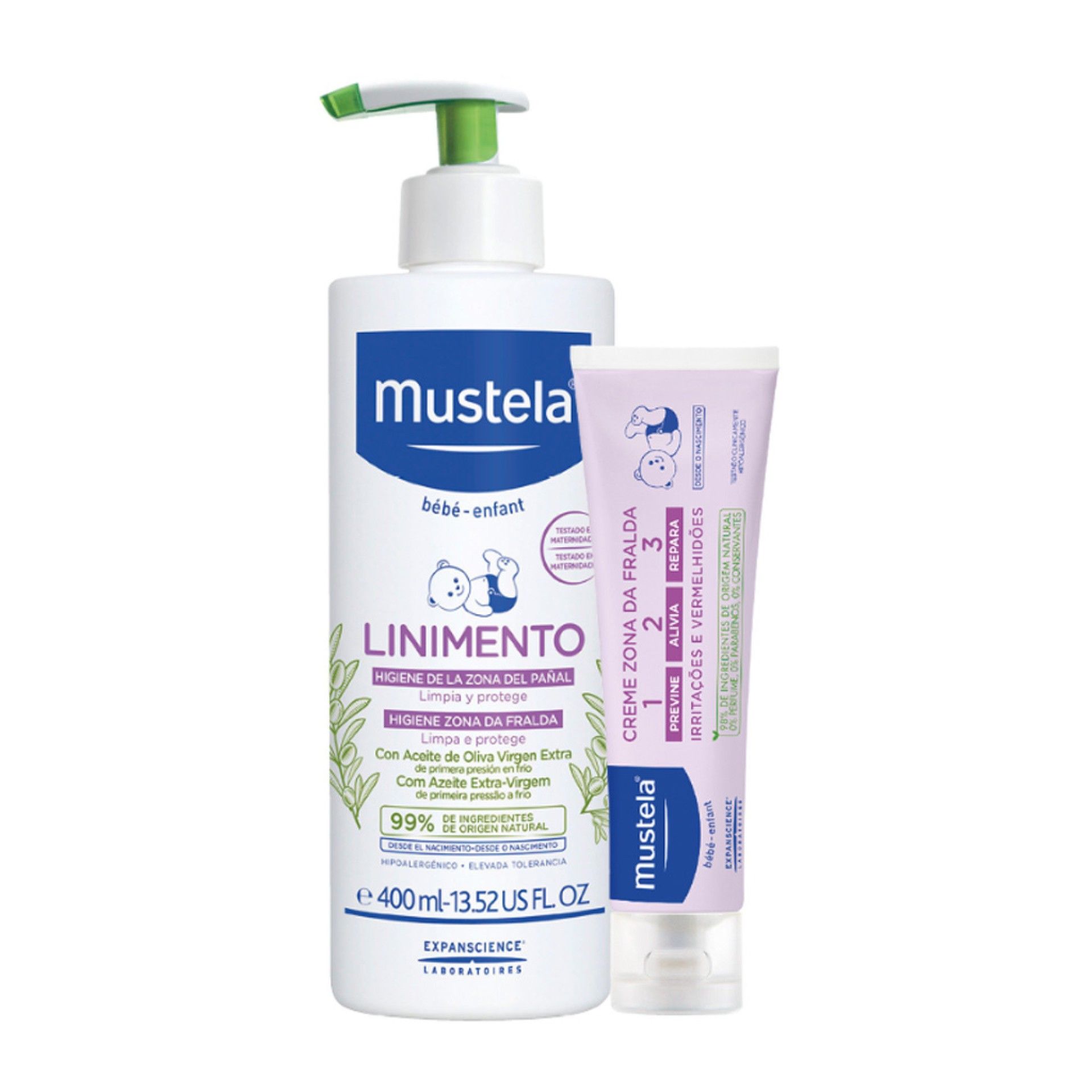 Mustela Bebé Linimento + Creme Muda da Fralda 1,2,3