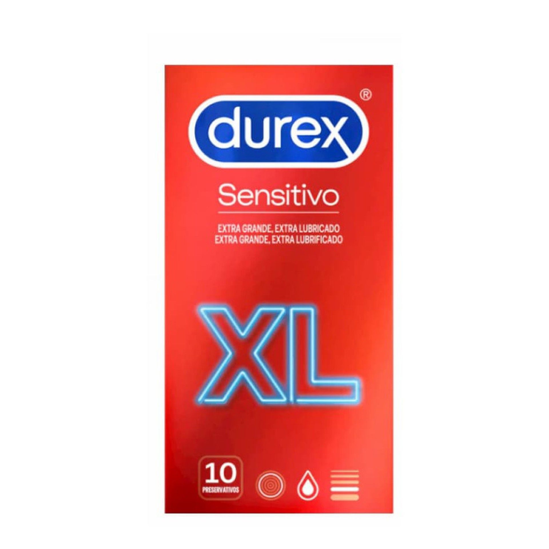 Durex Sensitivo XL 10 Preservativos