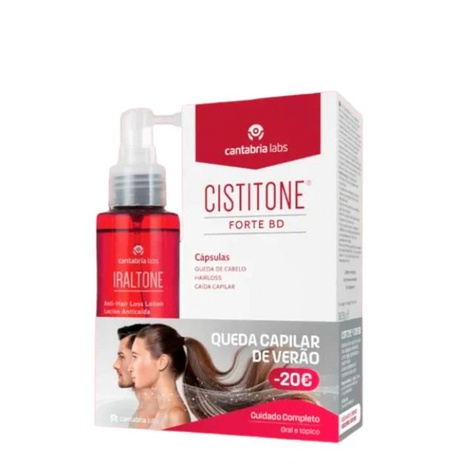 Cistitone Forte BD Cápsulas e Iraltone Loção Antiqueda -20?