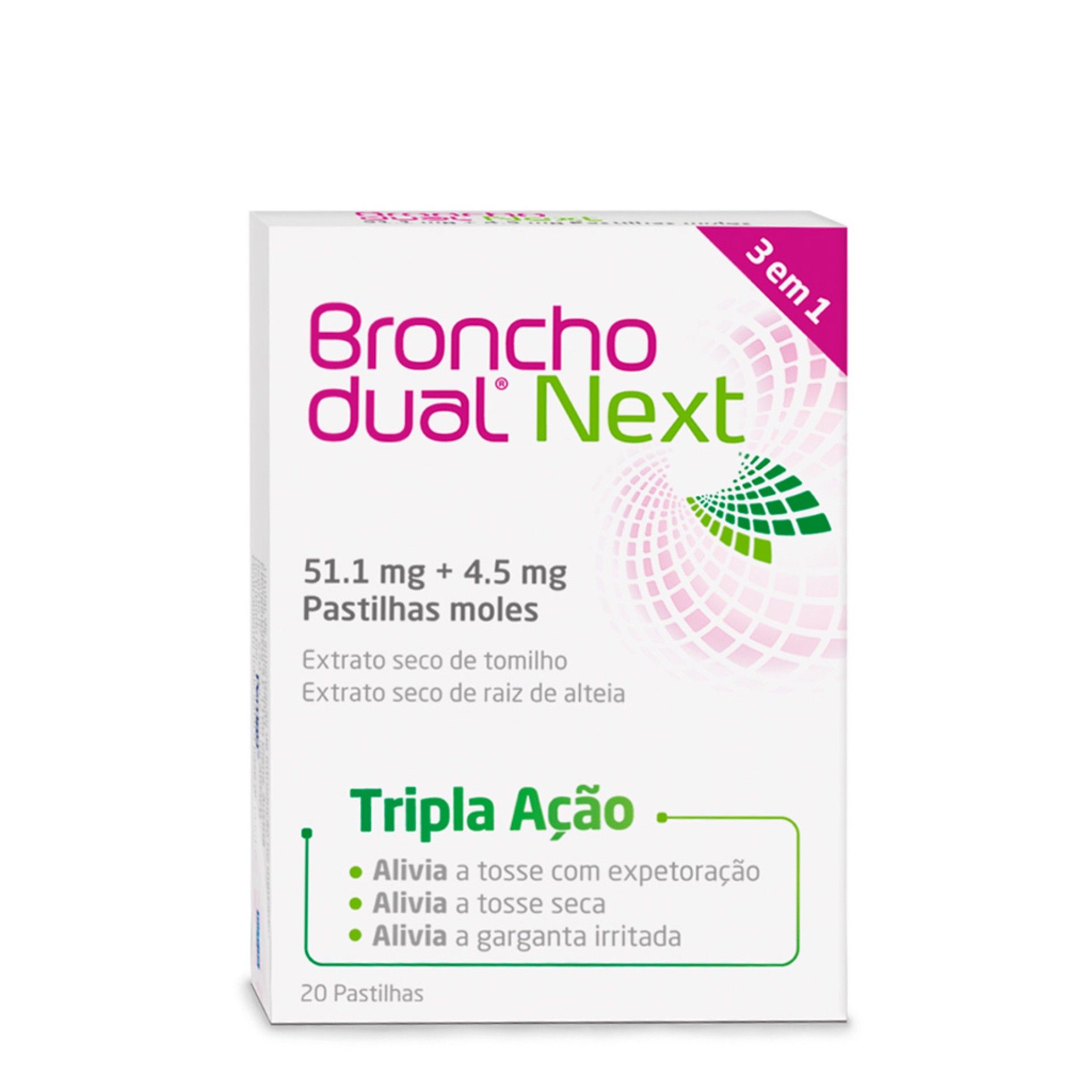 Bronchodual Next 20 Pastilhas