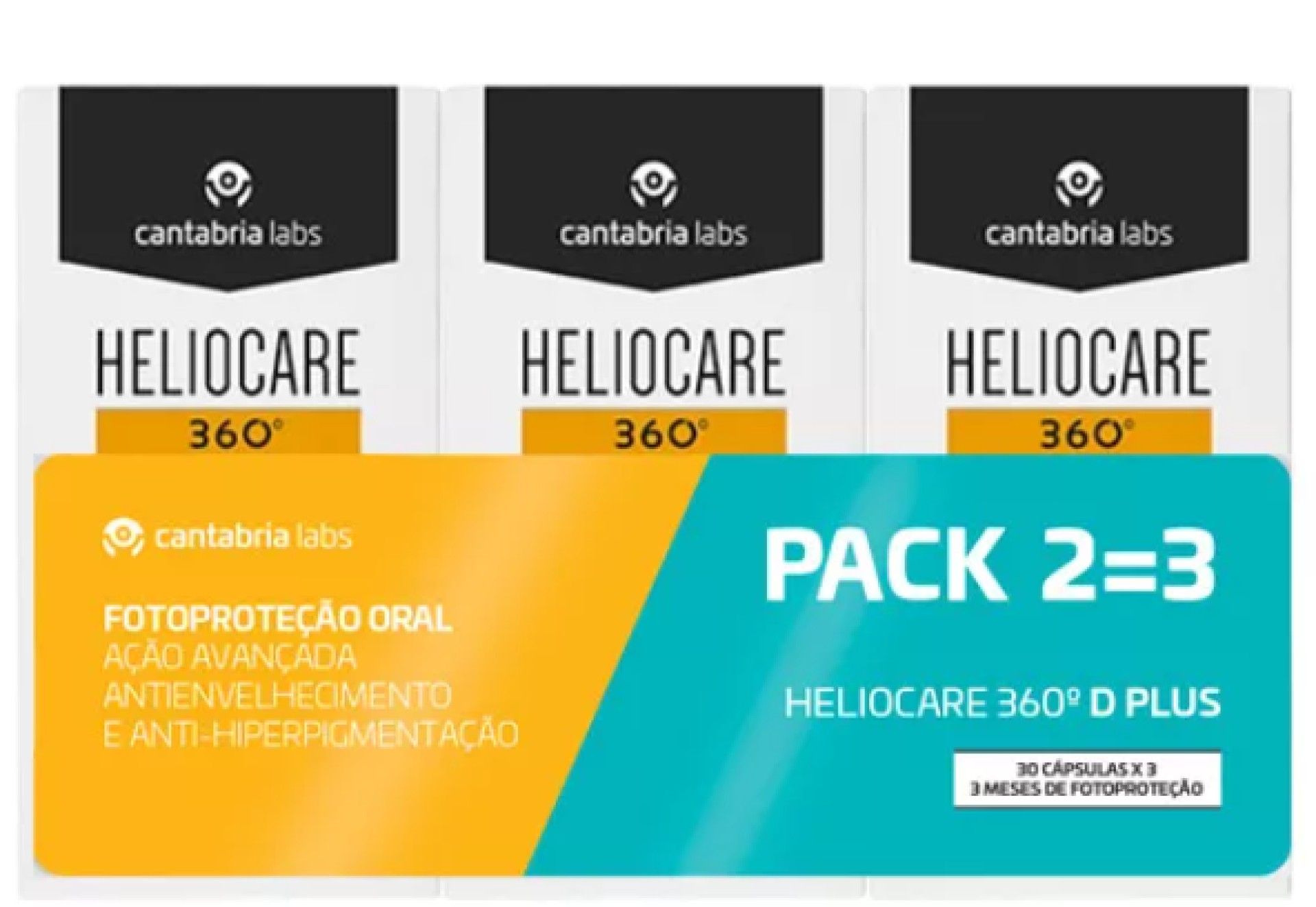Heliocare 360º D Plus Cápsulas Pack 2=3