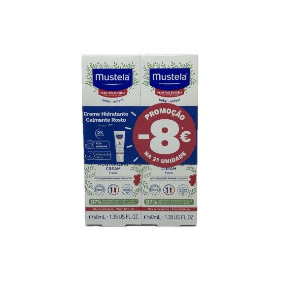 Mustela Beb Creme Hidratante Calmante Rosto x 2