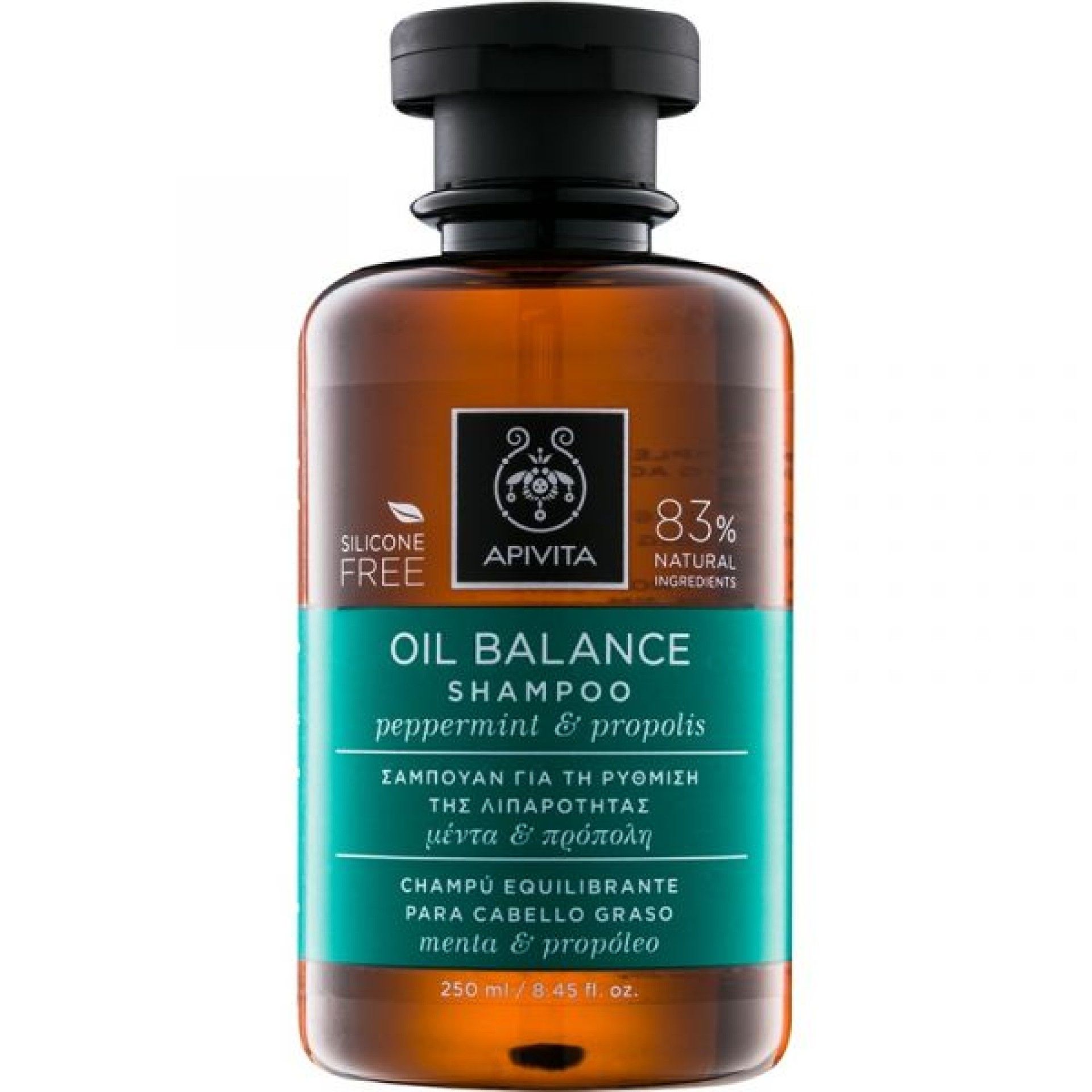 Apivita Capilar Champô equilibrante cabelo oleoso