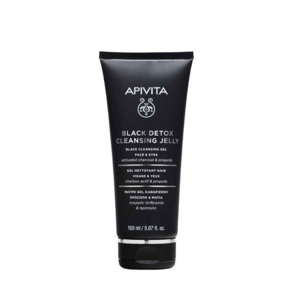 Apivita Gel limpeza preto rosto e olhos