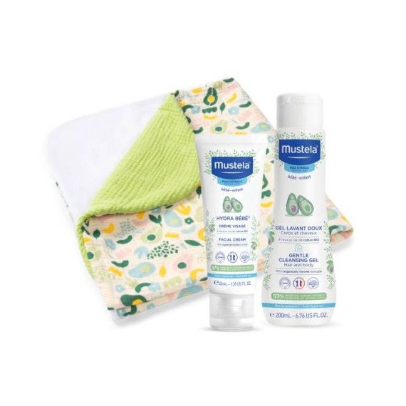 Mustela Bebe Kit Gel Lavante + Creme Rosto Hydra
