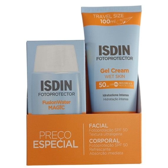 Isdin Fusion Water Magic SPF 50 50ml + Gel-Creme SPF 50