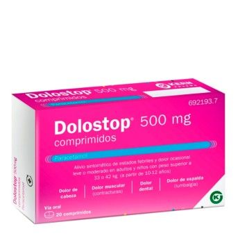 Dolostop 500 mg 20 comprimidos