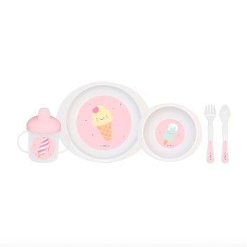 Saro Conjunto de Refeio Pocket 5 Peas