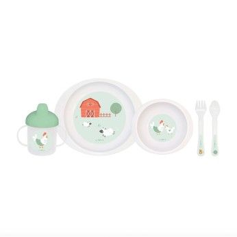 Saro Conjunto de Refeio Pocket 5 Peas