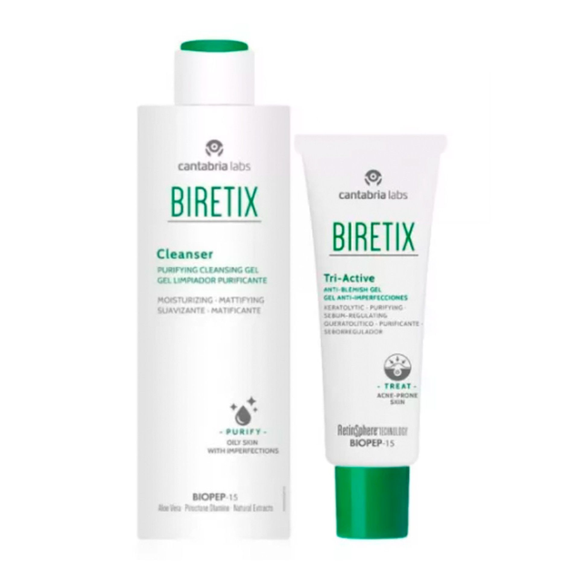 Biretix Pack Anti-Imperfeições Cleanser + Tri-Active Gel