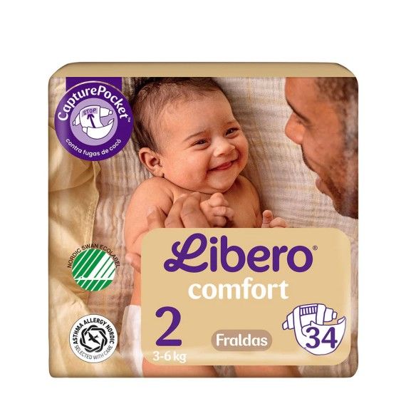 Libero Newborn Fraldas Tamanho 2