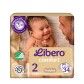 Libero Newborn Fraldas Tamanho 2
