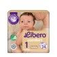Libero Newborn Fraldas Tamanho 1