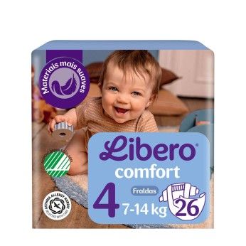 Libero Comfort Fraldas Tamanho 4