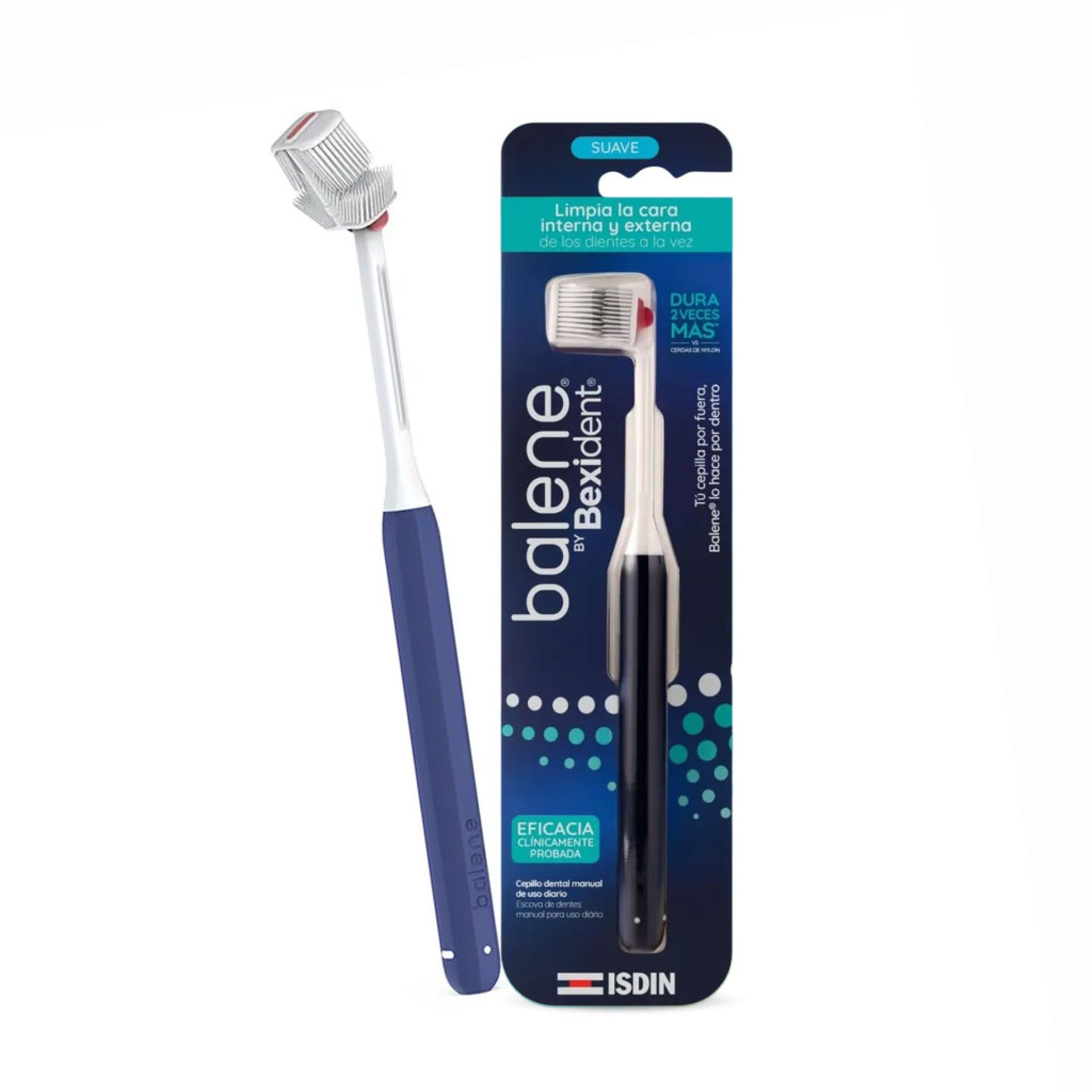 Balene by Bexident Escova de Dentes Adulto Suave Azul