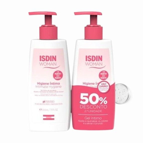 Isdin Woman Gel Higiene Intima DUO -50% 2ª Un. Isdin Woman Gel Higiene Intima DUO -50% 2ª Un.